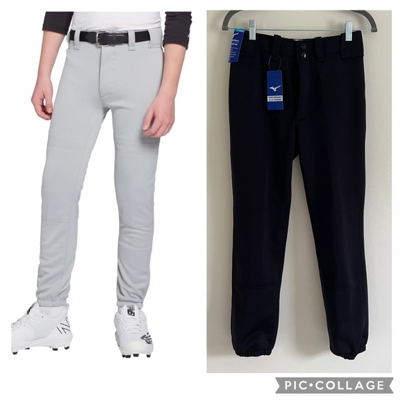 Mizuno Kids Black Baseball Pants YXL Performance Outdoor Athletic Select Pro - Picture 1 of 16